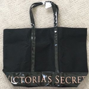 NWT Victoria's secret black large tote bag